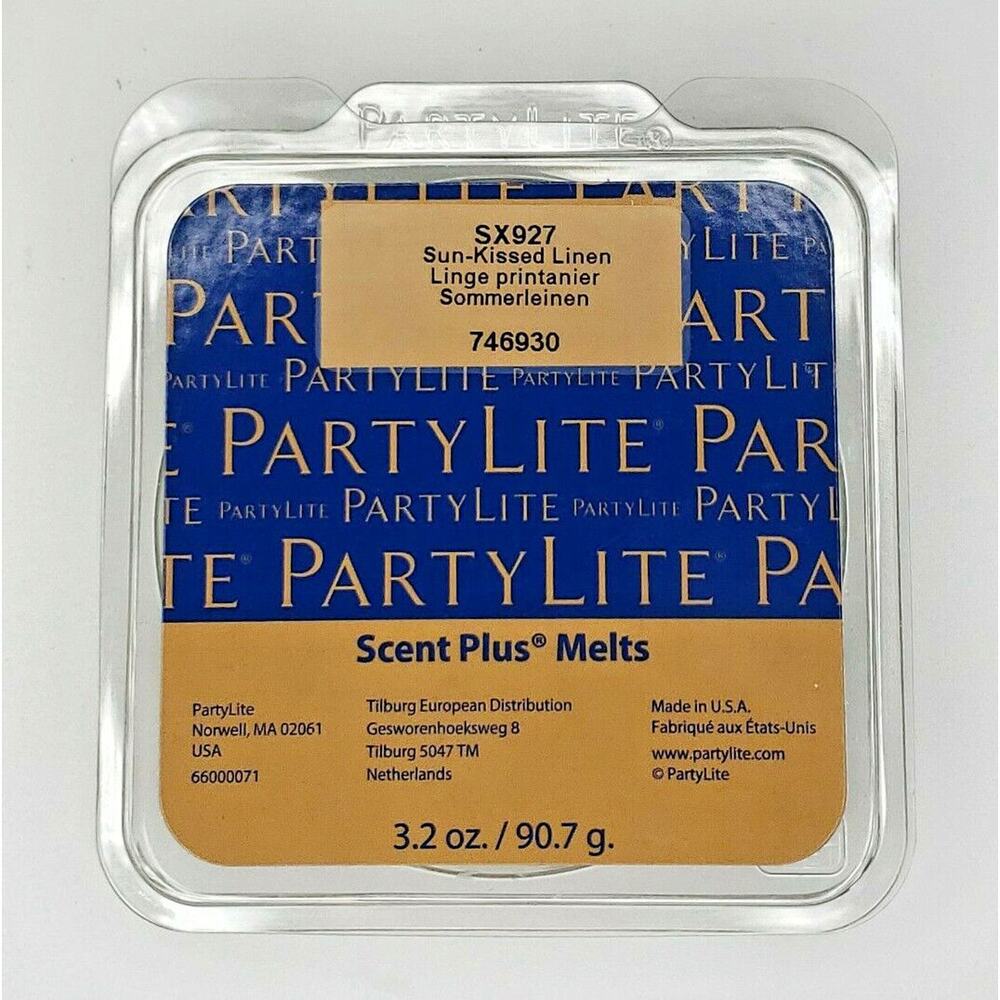 PartyLite Scent Plus Melts 9 pc Retired Scent Sun-Kissed Linen P7E/SX927/Bin 13